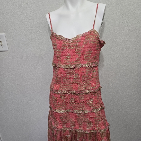 Hemant & Nandita Roop Pink Maxi Dress Size XL - Picture 10 of 14